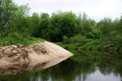 Pededze just after spring flood craze