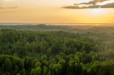 View from Lielais Liepukalns in Razna National Park