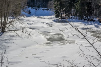 Ogre river in Ergli region