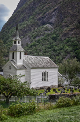 Village church Balestrand, Norway