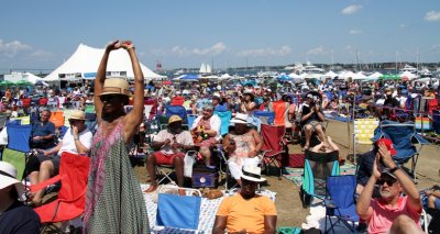 Newport Jazz Festival crowd 2018
