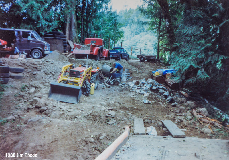 Mixing conctrete for footings