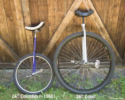 Columbia and Coker Unicycles