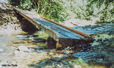 Winching across river