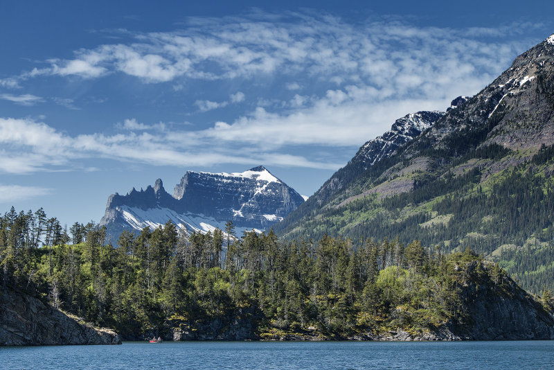 Fishing In A Secluded Bay On Waterton Lake