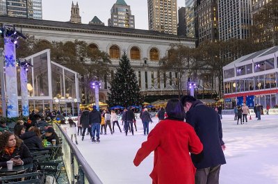 Skating rink, Bryant Park