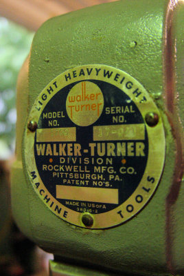 Walker Turner Radial Arm Drill
