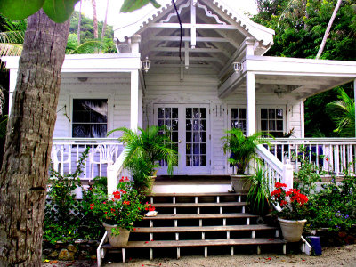 The cottage on the beach. Small and very charming.