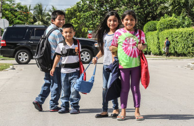 THE WAY MIAMI HELPING FAMILIES AND THE CHILDREN WITH SUPPLIES AND BACKPACKS FOR BACK TO SCHOOL