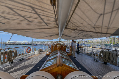 Looking Aft to the Helm
