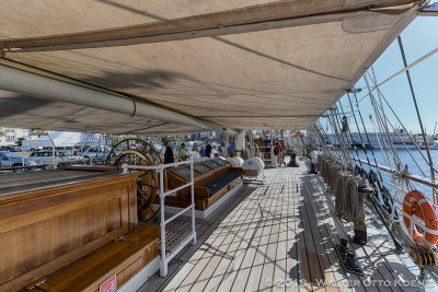 View forward on the Poop Deck