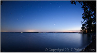 Lake Champlain blue hour.