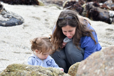 Ayla and Laura Wood at the Tide Pools