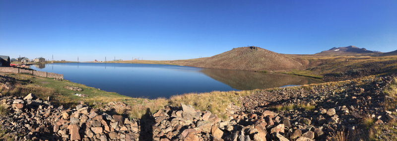 Lake on top of Aragats