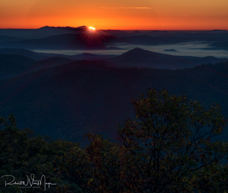 Sunrise from the Blue Ridge