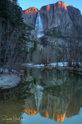 Yosemite Falls From Swinging Bridge