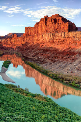 Sunrise light on Colorado River