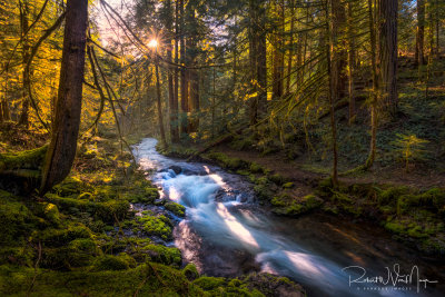 A different view of the Panther Creek morning sunrise