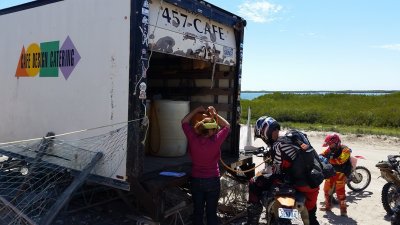 Baja Seaside Fueling, Siphoning from Barrels- 231