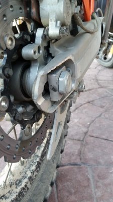 Baja KTM 690 Axle Nut Repair- Split in Half! 318