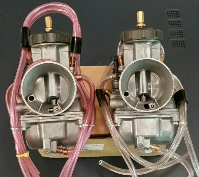 OEM Keihin PWK on Left, China PWK Knockoff on Right