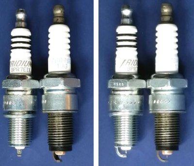 NGK BPR7EIX and Stock ZGR7 G1 Spark Plugs for 300i and 250i