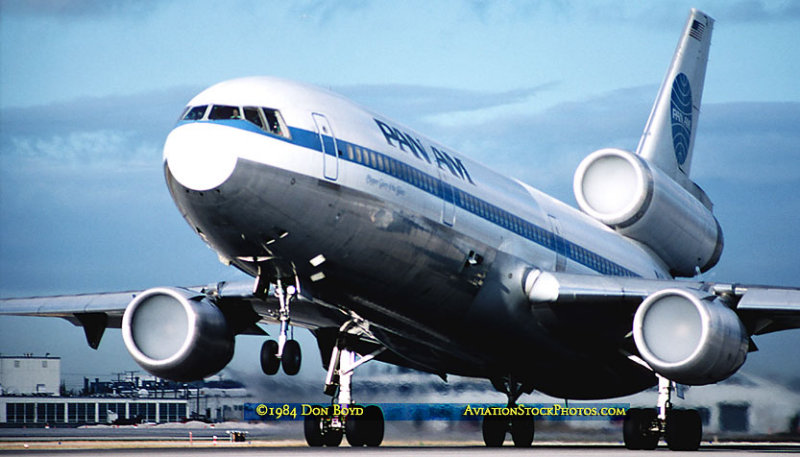 1984 - Pan Am DC10-30 N84NA Clipper Glory of the Skies aviation airline stock photo #US8412