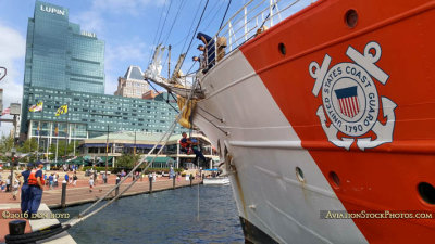 September 2016 - the Coast Guard Cutter EAGLE (WIX-327) docked at Harborplace, Baltimore