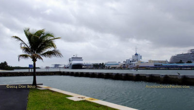 March 2014 - view of Port Everglades from Coast Guard Station Ft. Lauderdale