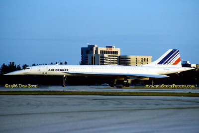 1986 - Air France Concorde F-BVFB aviation airline photo