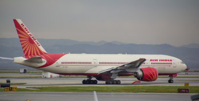 Air India B-777-200LR at SFO