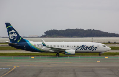 AS B-737-800 in the airline's new livery