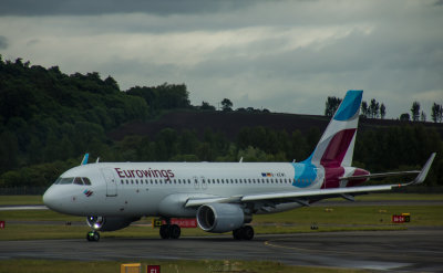 Germanwings A-320 just arrived at EDI