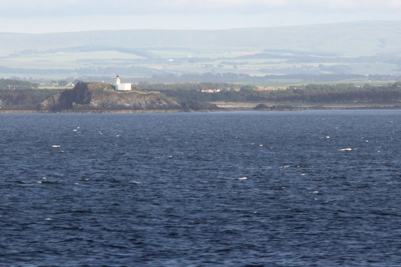  Fidra Island lighthouse came into view next. (Thanks to Peter, Scotlands Northern Lighthouse Board, for ID help.)  