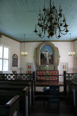  Inside Geiranger church. 