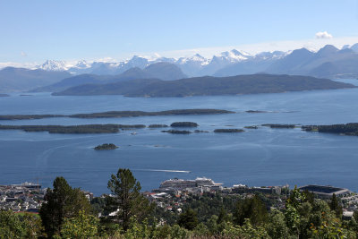  View from Molde Panorama Varden Viewpoint maybe 2 PM