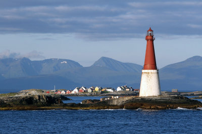 Some days are golden: Woke up 6 AM, looked out to see this lighthouse (Grip, 2nd tallest in Norway; keepers lived in tower). 