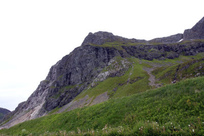  Part of what's called Lofotenveggen wall of mountains