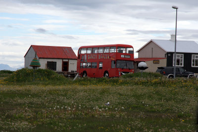  The Happy Hippie bus was nearby in Gardur