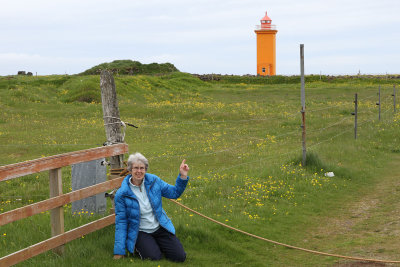  Ruth was excited to see her first orange lighthouse & her 4th Icelandic lighthouse, all in less than 2 hours