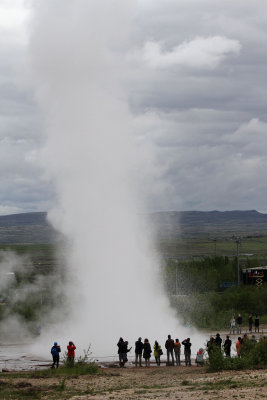  Didn't have to wait long for Strokkur geysir to erupt