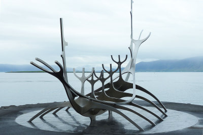  I walked down to waterfront & found the Soldar Viking ship sculpture
