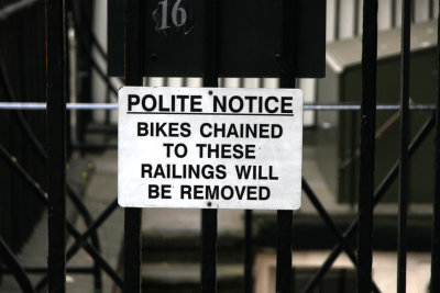 The British are so polite.  