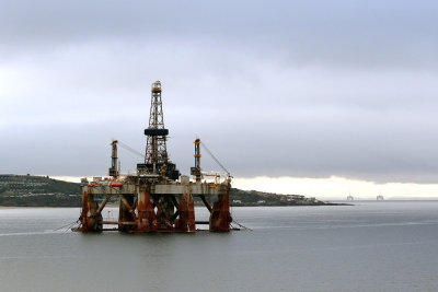 We are now in Scotland!  There were oil rigs outside our window.