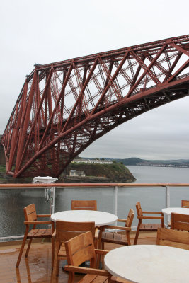 It was not a good day for sitting outside under the Forth railroad bridge