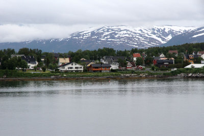 First view of Tromso area as we approached.