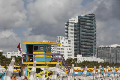 Hate the Miami Beach high rises, but love the lifeguard stations!