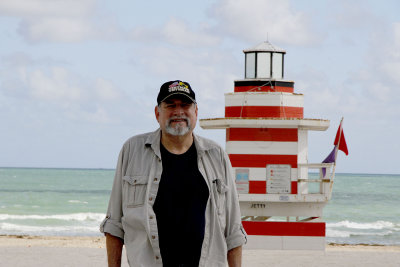 Howard at the jetty lifeguard station