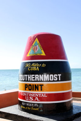 The famous Key West Southernmost Point buoy