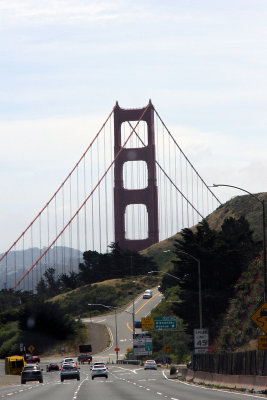 Drove back to SF.  There it is - my favorite road (Alexander Ave. to Battery Spencer)